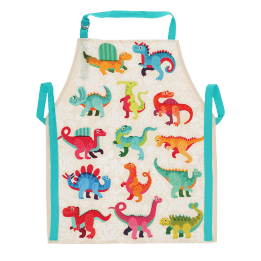 Wipeable cotton children's apron - Baby Dinos