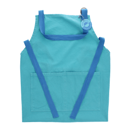 Two-tone utility apron - Pale blue