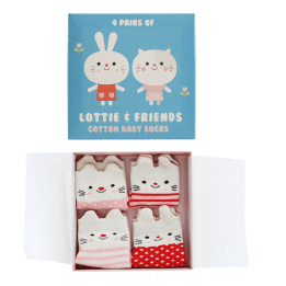 Baby socks (4 pairs) - Lottie and Friends