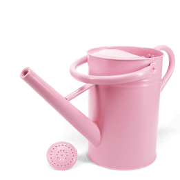 Galvanised steel watering can 4.5L - Pink