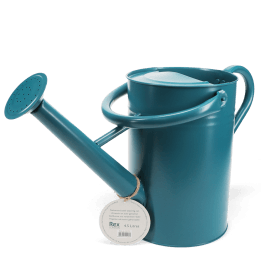 Galvanised steel watering can 4.5L - Blue