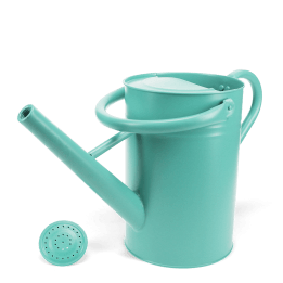 Galvanised steel watering can 4.5L - Aqua