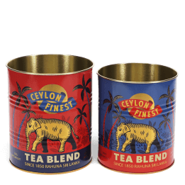 Medium storage tins (set of 2) - Ceylon Finest