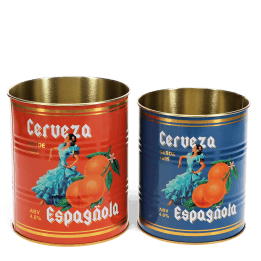 Medium storage tins (set of 2) - Cerveza Española