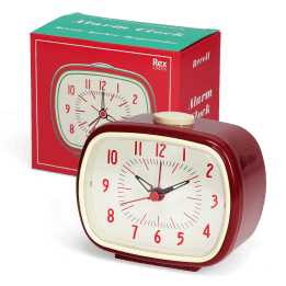 Retro alarm clock - Red