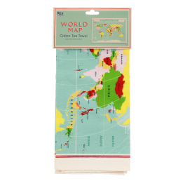 Tea towel - World Map