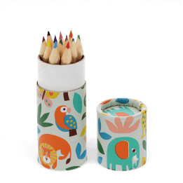 Tube of colouring pencils - Wild Wonders