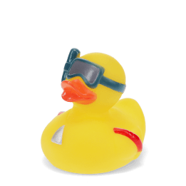 Bath toy - Duck with snorkel (yellow)