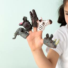  Animal finger puppets (set of 5) - Safari