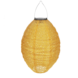 Outdoor solar pendant lantern - Mustard yellow