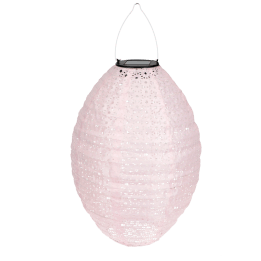 Outdoor solar pendant lantern - Soft pink