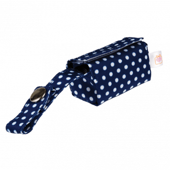 ﻿Blue Polka Dot Poop Bag Holder | ﻿Rex London