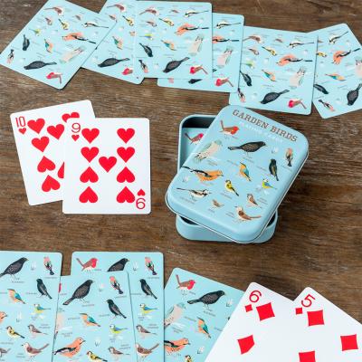 ﻿Garden Birds Playing Cards In A Tin | ﻿Rex London