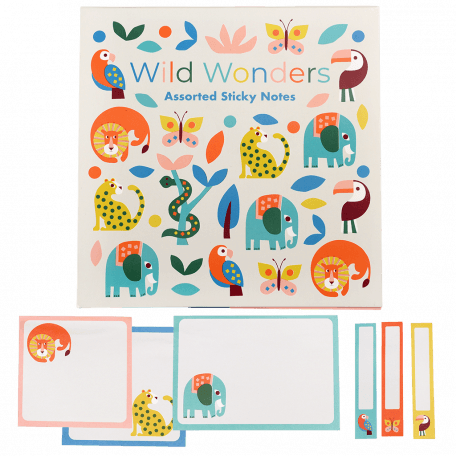 Wild wonders sticky notes