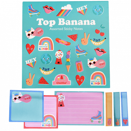 Top banana sticky notes