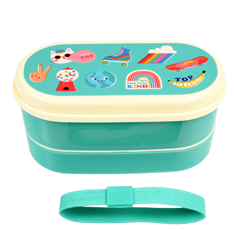 Top Banana bento box with elastic strap removed