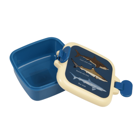 Sharks snack pot with lid unclipped