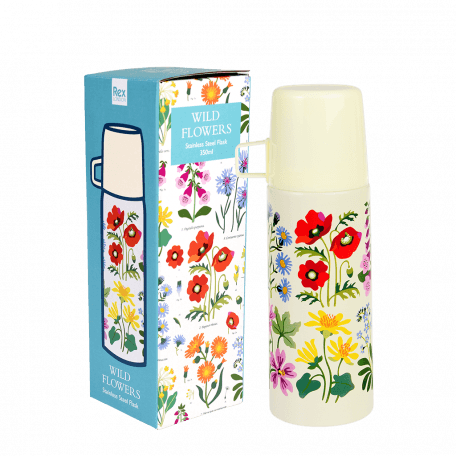 Wild Flowers Flask And Cup out of box