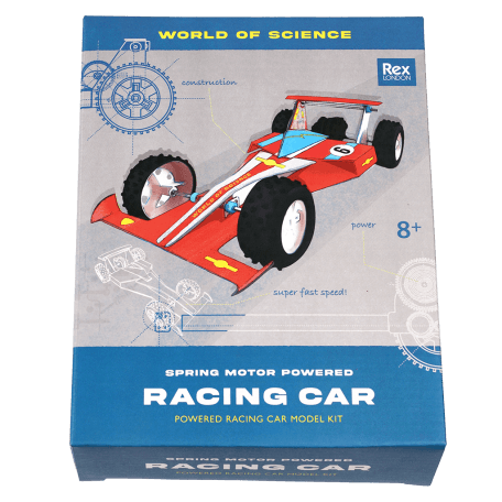 Racing car kit box front side