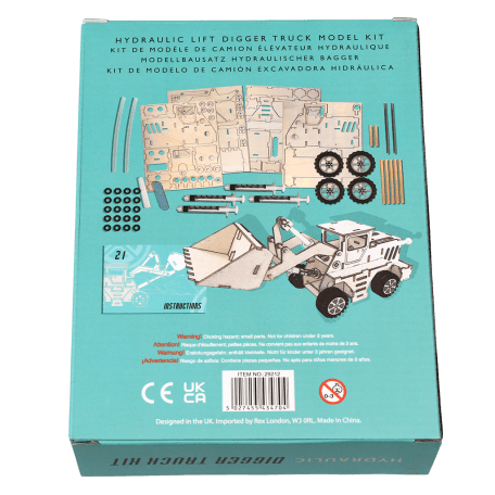 Hydraulic digger truck kit box rear side