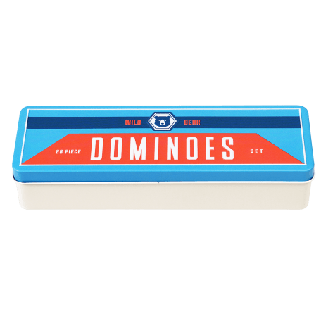 Wild Bear dominoes tin