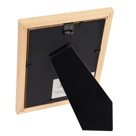 Wonders of Nature wooden frame back with stand folded out