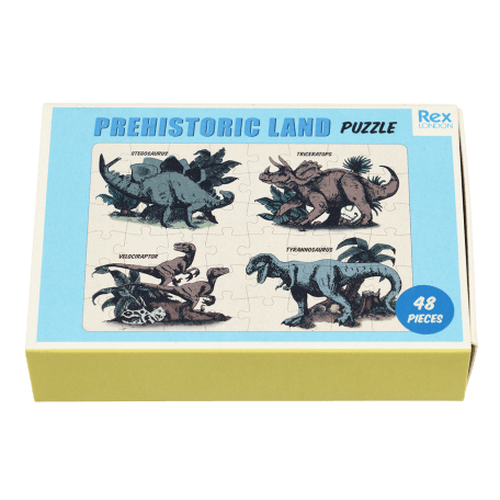 Prehistoric Land puzzle matchbox styled box