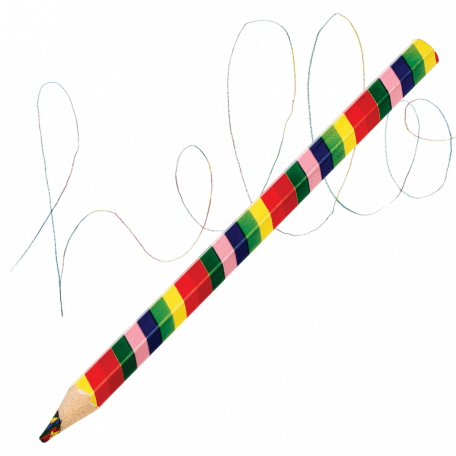 Jumbo multi colour core rainbow pencil