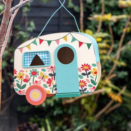 butterfly garden caravan birdhouse