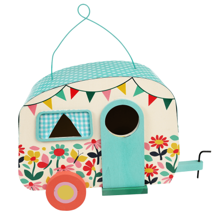 Butterfly Garden caravan birdhouse