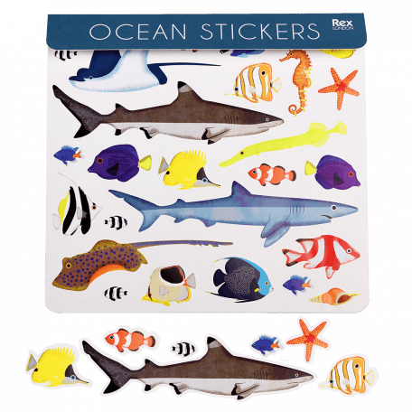 Ocean stickers with some out of packaging