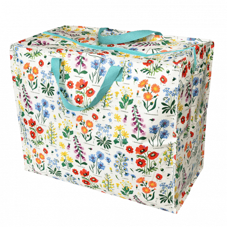 wild flowers jumbo bag, flowers design storage bag