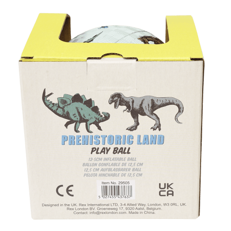 Prehistoric Land play ball in box back view