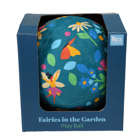 Fairies in the Garden play ball in box