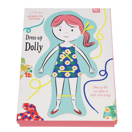 Learn to Stitch dress-up dolly kit box