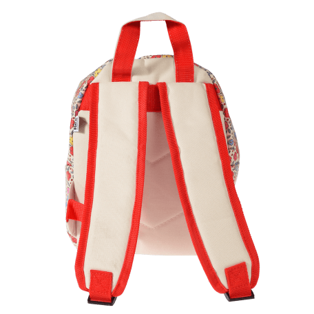 Tilde mini children's backpack back view with carrying handle and padded straps