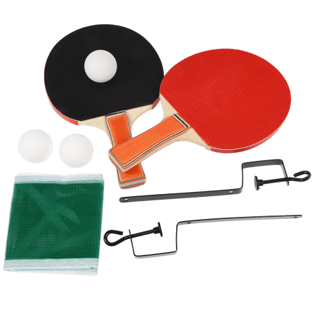 Table tennis set pieces: bats, net, net brackets and balls