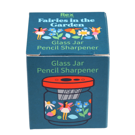 Fairies in the Garden glass jar pencil sharpener box