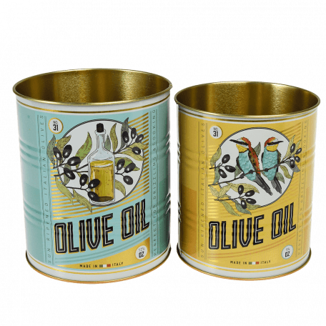 Olive Oil Storage Tins (set Of 2)