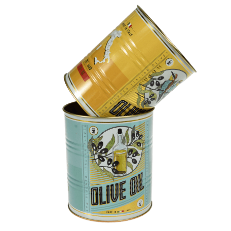 Olive Oil Storage Tins (set Of 2)