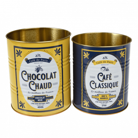 Café De Paris Storage Tins (set Of 2)