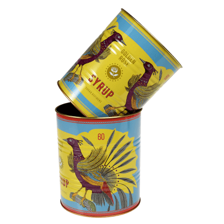 Golden Rose Syrup Storage Tins (set Of 2)