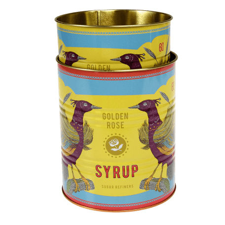 Golden Rose Syrup Storage Tins (set Of 2)