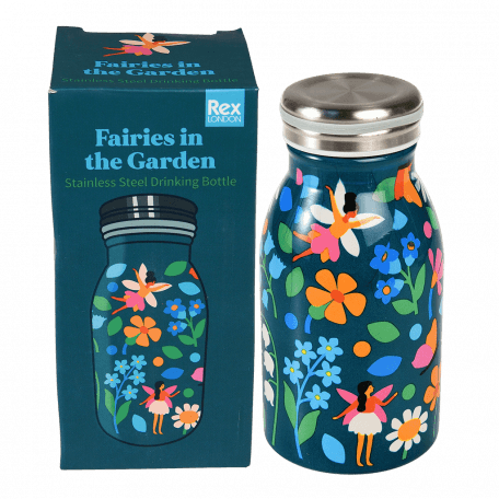 Fairies in the Garden 250ml stainless steel bottle with box