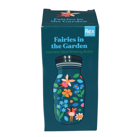 Fairies in the Garden 250ml stainless steel bottle box