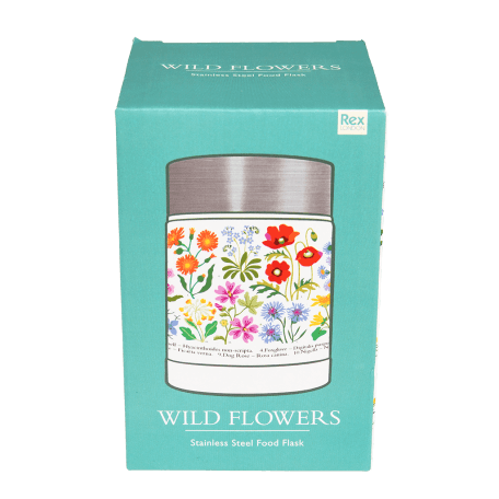 Wild Flowers stainless steel food flask box