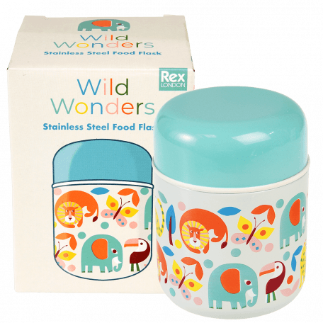 Wild Wonders stainless steel food flask with box