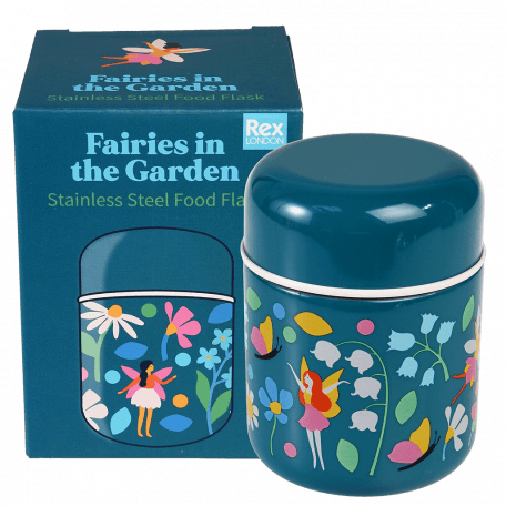 Fairies in the Garden stainless steel food flask with box