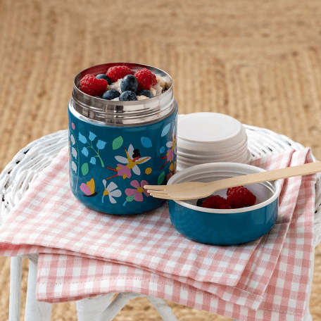 fairies in garden food container