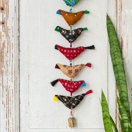 16 cloth hanging birds